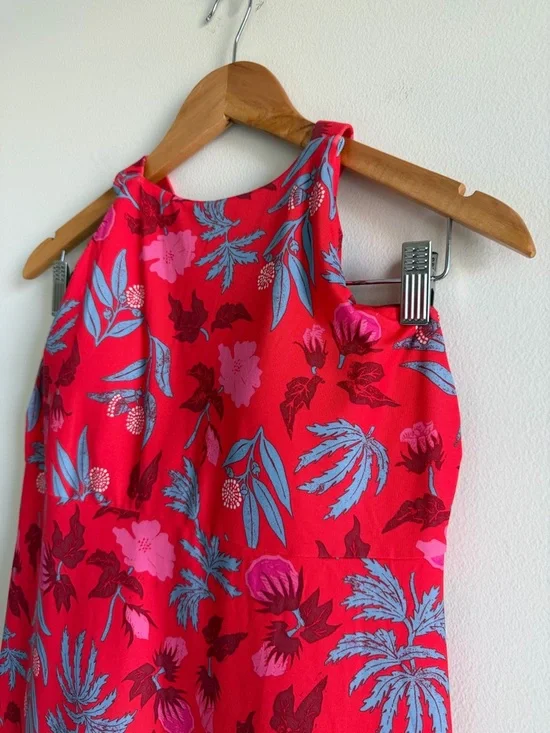 Patagonia Magnolia Spring Dress Womens Medium Red Floral Athleisure Built In Bra - Picture 5 of 12